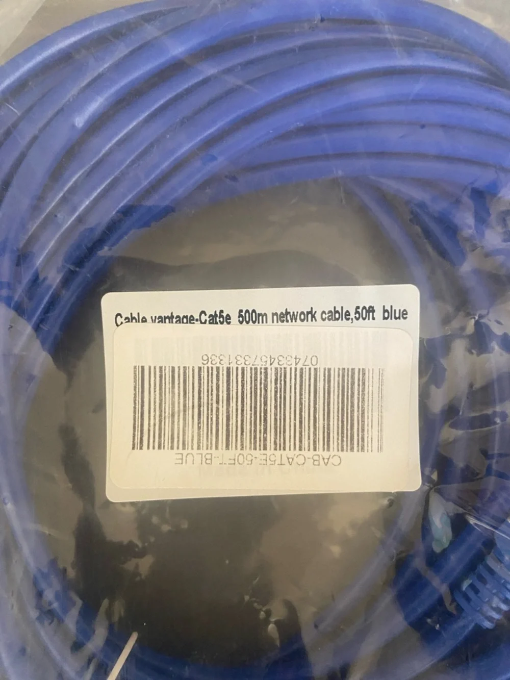 Blue Ethernet Cable - 50ft Patch Cord